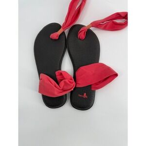 Sanuk Yoga Sling 2 Women's Flip Flop Sandals Coral Size 8